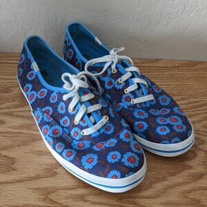 Keds x Kate Spade Blue Floral Sneakers